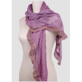 Knitted Fashion Lace Scarf - 10 per pack - $1.00 ea